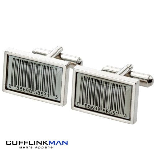 Cufflink Man Cufflinks Barcode Cufflinks