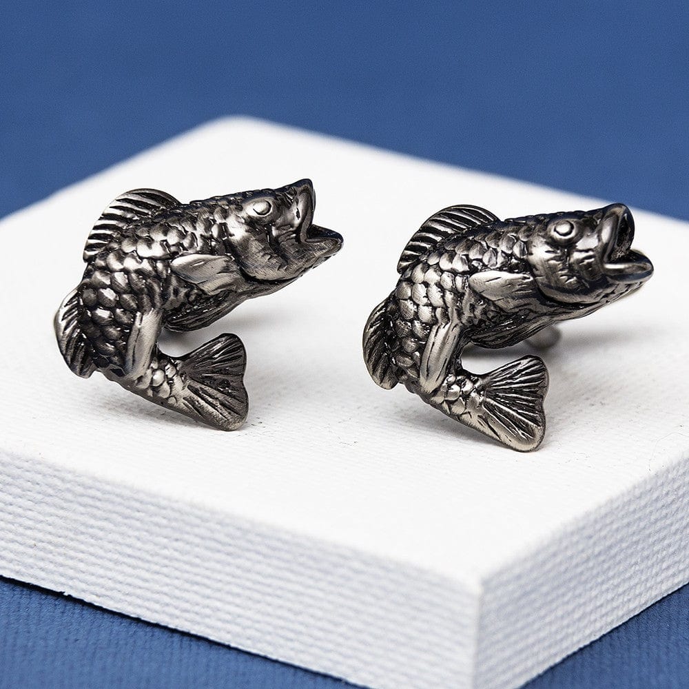 Cufflink Man Cufflinks Bass Fish Cufflinks