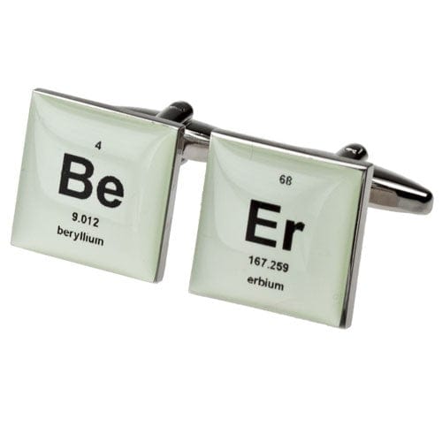 Cufflink Man Cufflinks Beer - Periodic Table Cufflinks