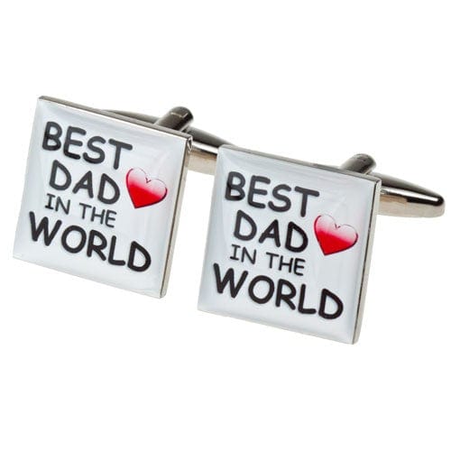 Cufflink Man Cufflinks Best Dad in the World Cufflinks