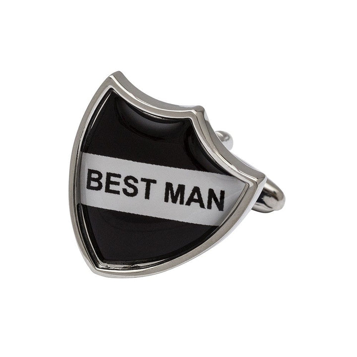 Cufflink Man Cufflinks Best Man Shield Cufflinks