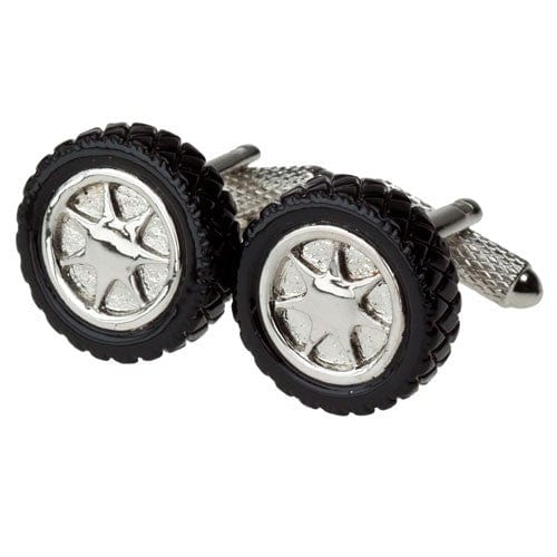 Cufflink Man Cufflinks Black Alloy Wheel Cufflinks