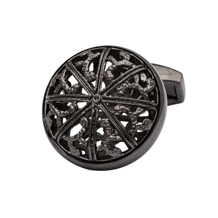 Cufflink Man Cufflinks Black Filigree Cufflinks