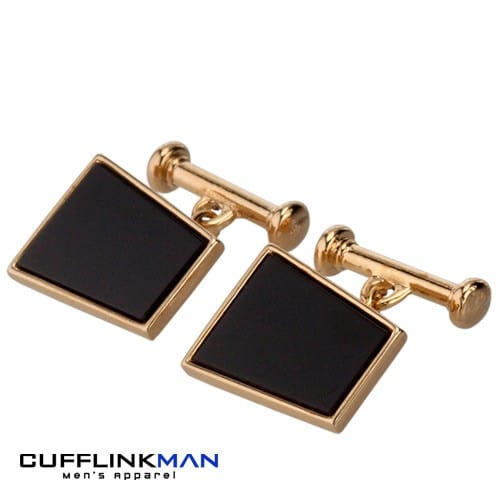 Cufflink Man Cufflinks Black Onyx Obscure Cufflinks