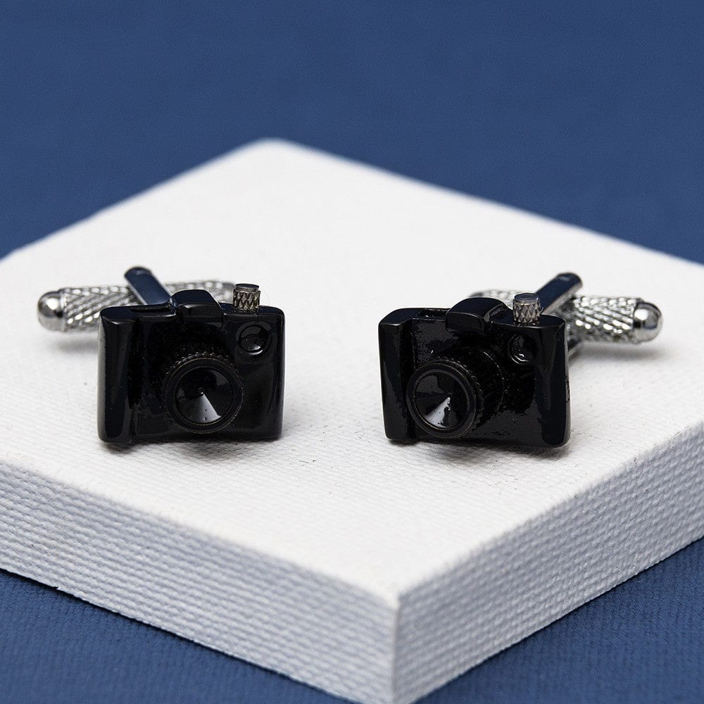 Cufflink Man Cufflinks Black SLR Camera Cufflinks