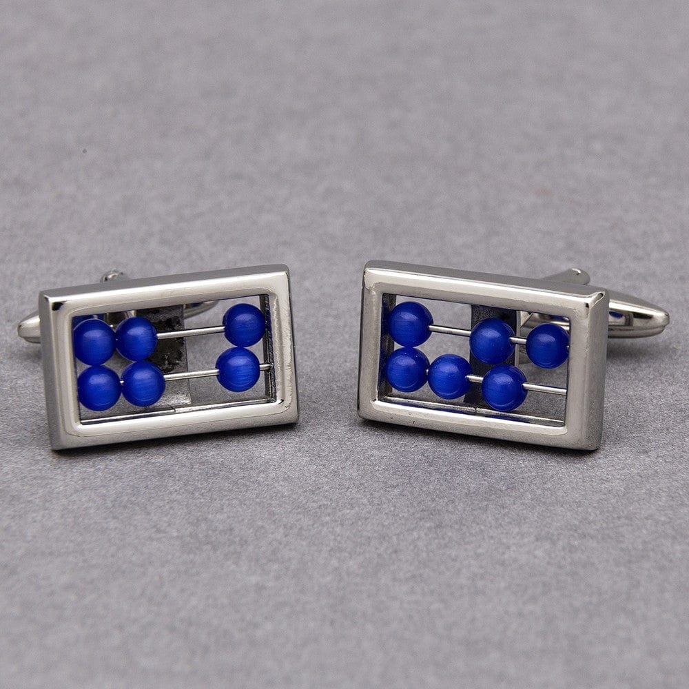 Cufflink Man Cufflinks Blue Abacus Cufflinks