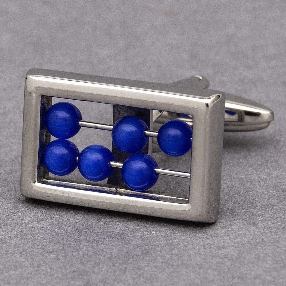 Cufflink Man Cufflinks Blue Abacus Cufflinks