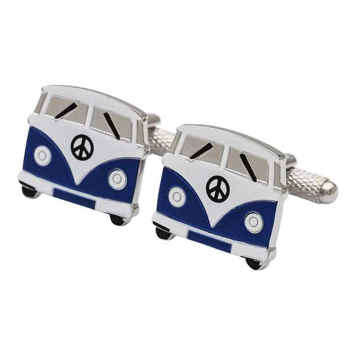 Cufflink Man Cufflinks Blue Campervan Cufflinks