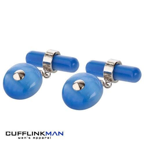 Cufflink Man Cufflinks Blue Fixation Cufflinks