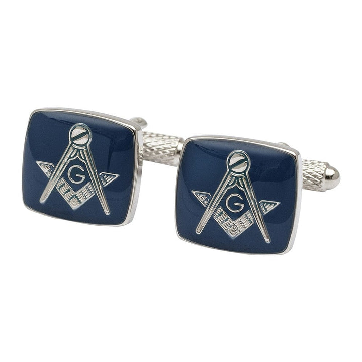 Cufflink Man Cufflinks Blue Masonic 'G' Cufflinks