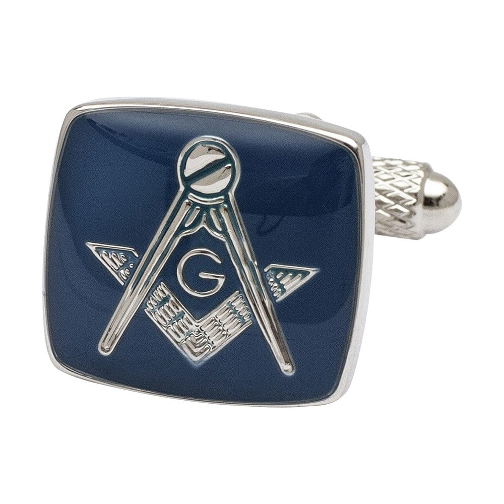 Cufflink Man Cufflinks Blue Masonic 'G' Cufflinks