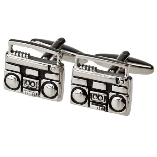 Cufflink Man Cufflinks Boom Box Cufflinks - Ghetto Blaster Cufflinks