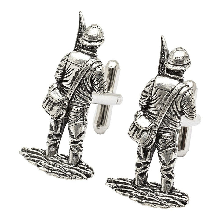 Cufflink Man Cufflinks British Made Pewter Fisherman Cufflinks