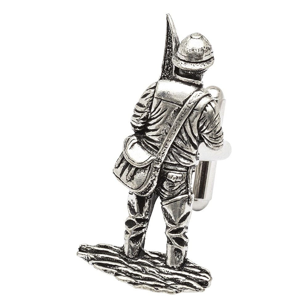 Cufflink Man Cufflinks British Made Pewter Fisherman Cufflinks