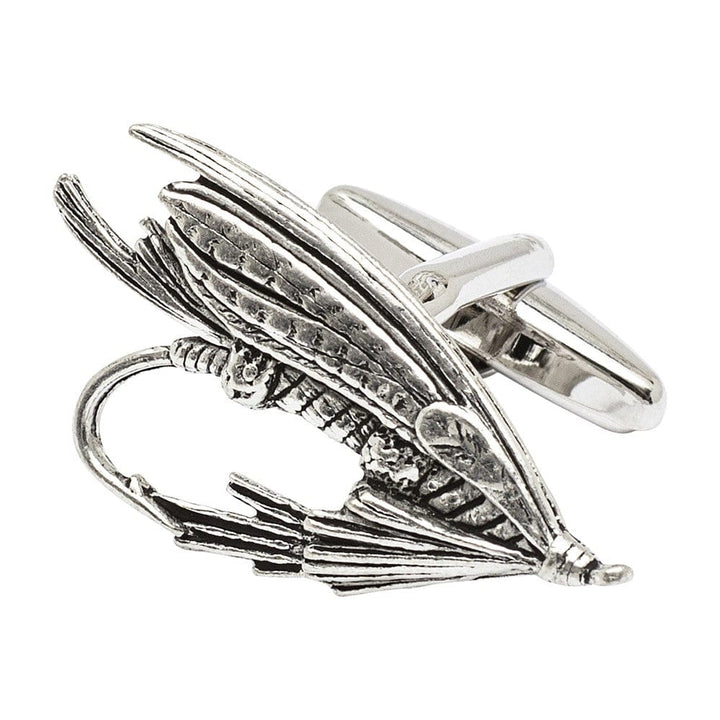 Cufflink Man Cufflinks British Made Pewter Fly Fishing Cufflinks