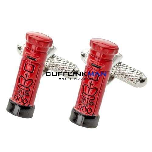 Cufflink Man Cufflinks British Red Postbox Cufflinks