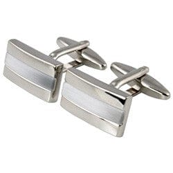 Cufflink Man Cufflinks Cant'u Grey  Streak Cufflinks