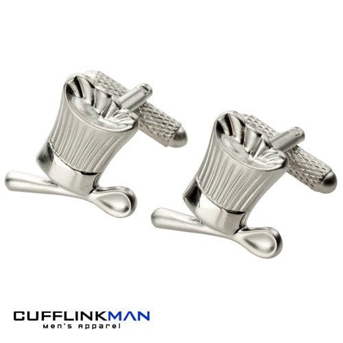 Cufflink Man Cufflinks Chefs Hat and Spoon Cufflinks