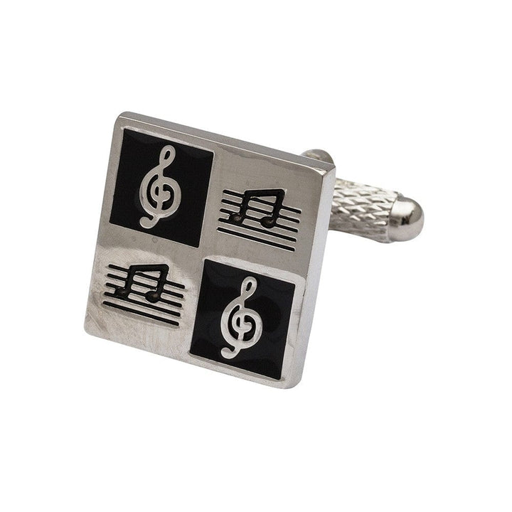 Cufflink Man Cufflinks Chequer Musical Notes Cufflinks