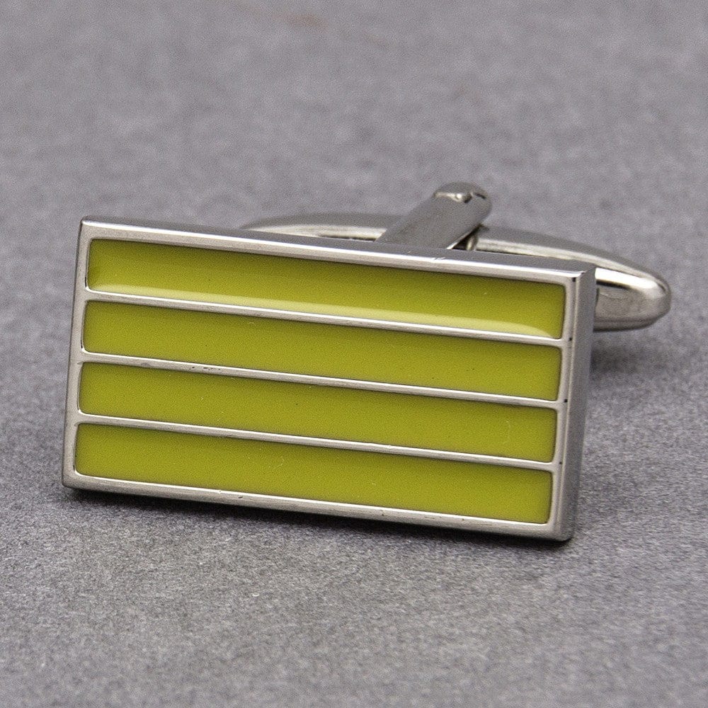 Cufflink Man Cufflinks Citron Grid Cufflinks