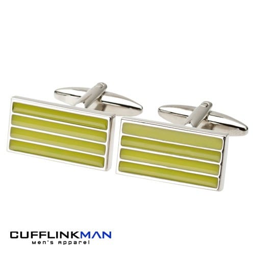 Cufflink Man Cufflinks Citron Grid Cufflinks