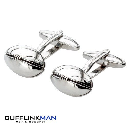 Cufflink Man Cufflinks Classic Rugby Ball Cufflinks