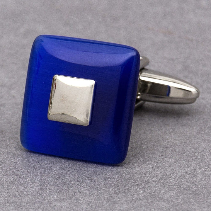 Cufflink Man Cufflinks Cobalt Square Cufflinks