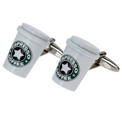 Cufflink Man Cufflinks Coffee Cufflinks