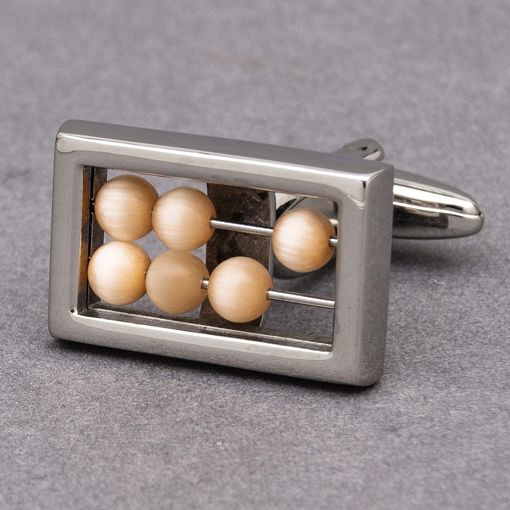 Cufflink Man Cufflinks Cream Abacus Cufflinks