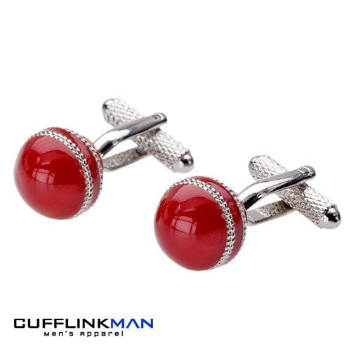 Cufflink Man Cufflinks Cricket Ball Cufflinks