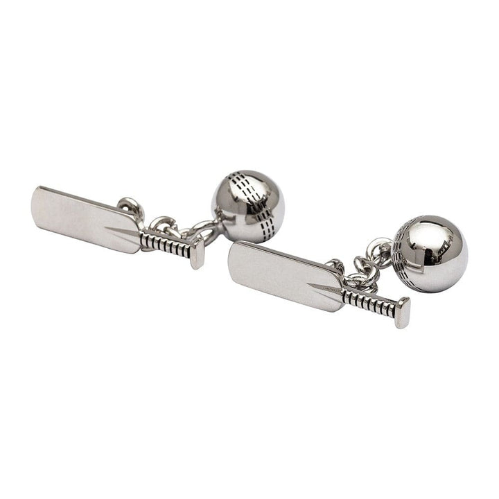 Cufflink Man Cufflinks Cricket Bat and Ball Chain-Link Cufflinks