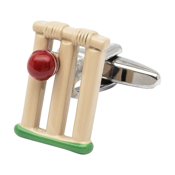 Cufflink Man Cufflinks Cricket Stumps and Ball Cufflinks