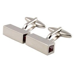 Cufflink Man Cufflinks CYDIA Red Crystal bar Cufflinks