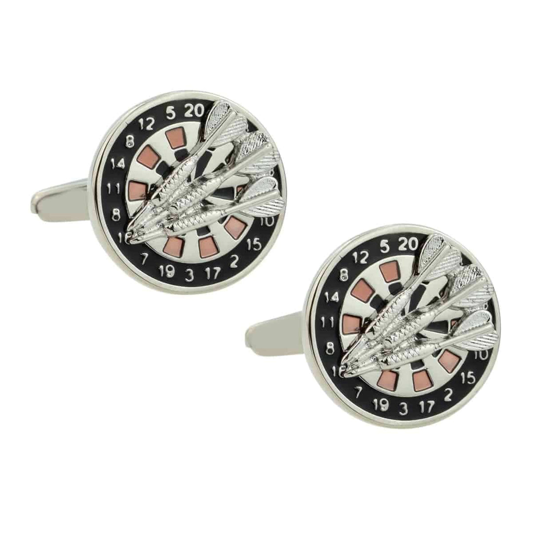 Cufflink Man Cufflinks Darts and Dart Board Cufflinks