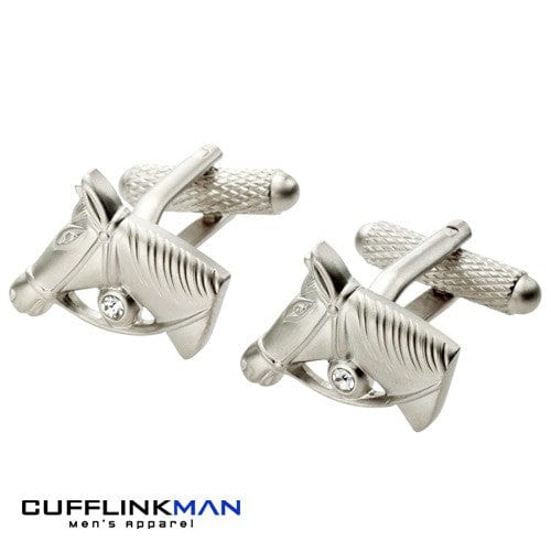 Cufflink Man Cufflinks Diamante Horse Cufflinks