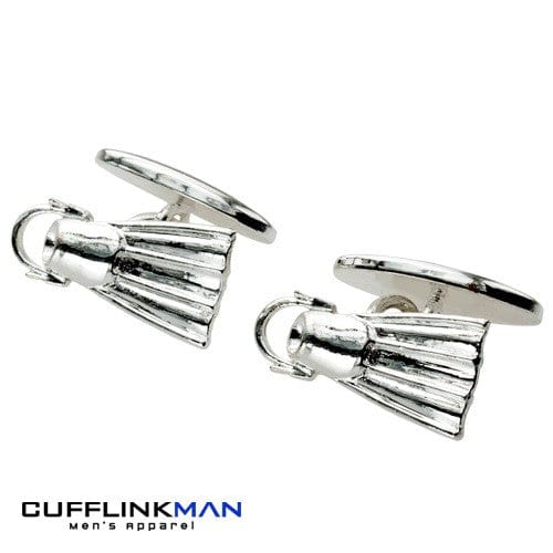 Cufflink Man Cufflinks Diver Fins Flippers Cufflinks