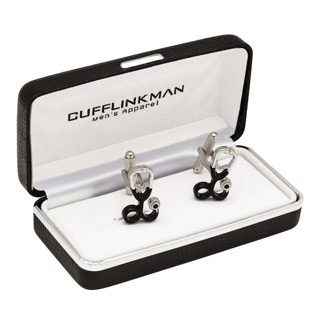 Cufflink Man Cufflinks Doctor/Nurse Stethoscope Cufflinks