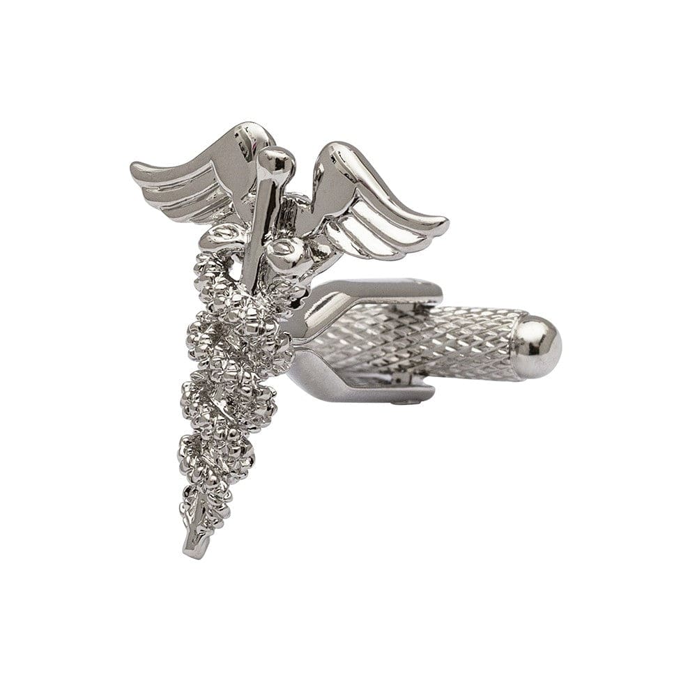 Cufflink Man Cufflinks Doctors Caduceus Cufflinks - Medical Professions Cufflinks