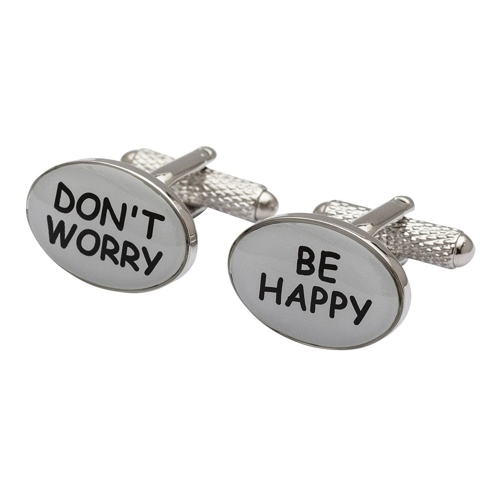 Cufflink Man Cufflinks Don't Worry Be Happy Cufflinks