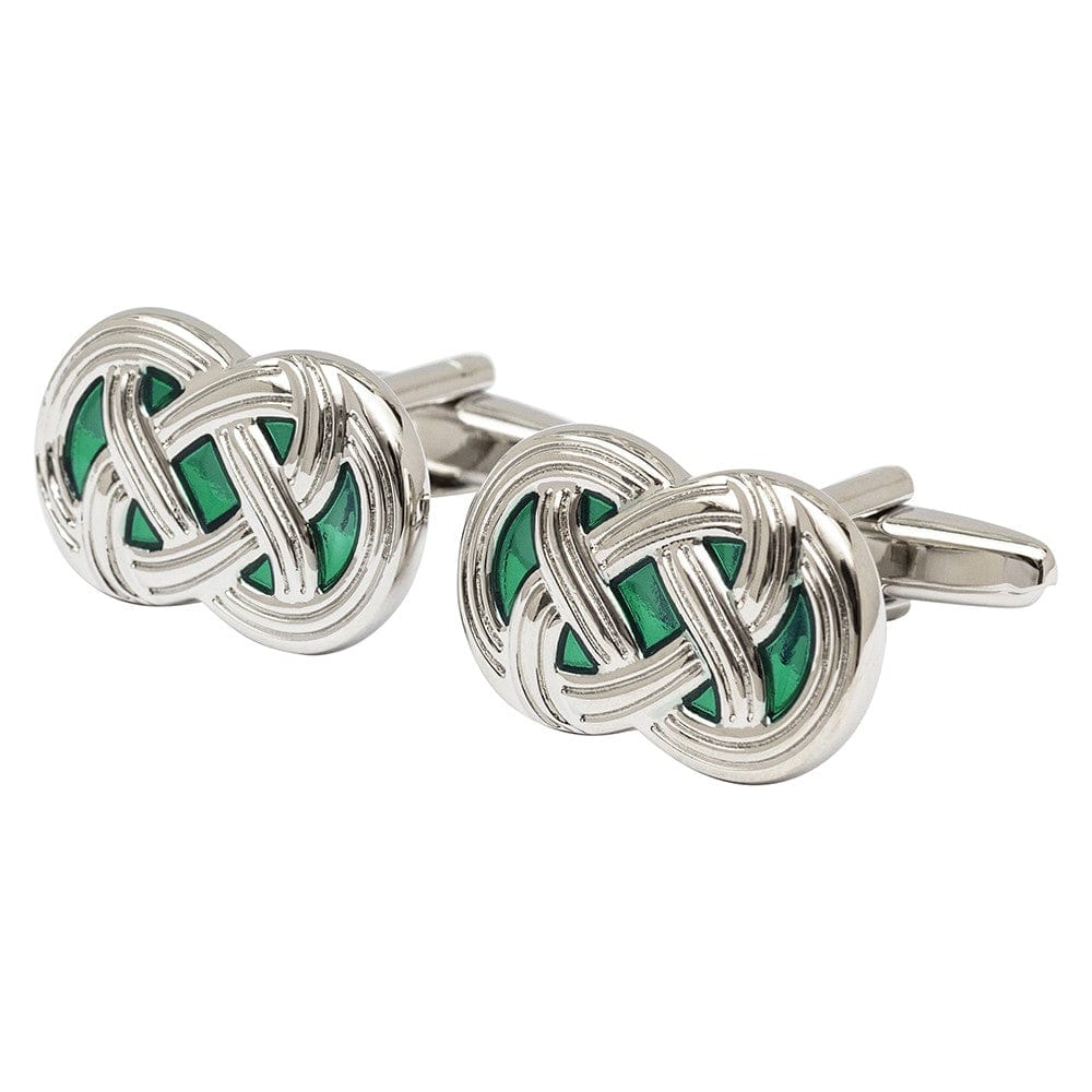 Cufflink Man Cufflinks Donegal Green Celtic Cufflinks