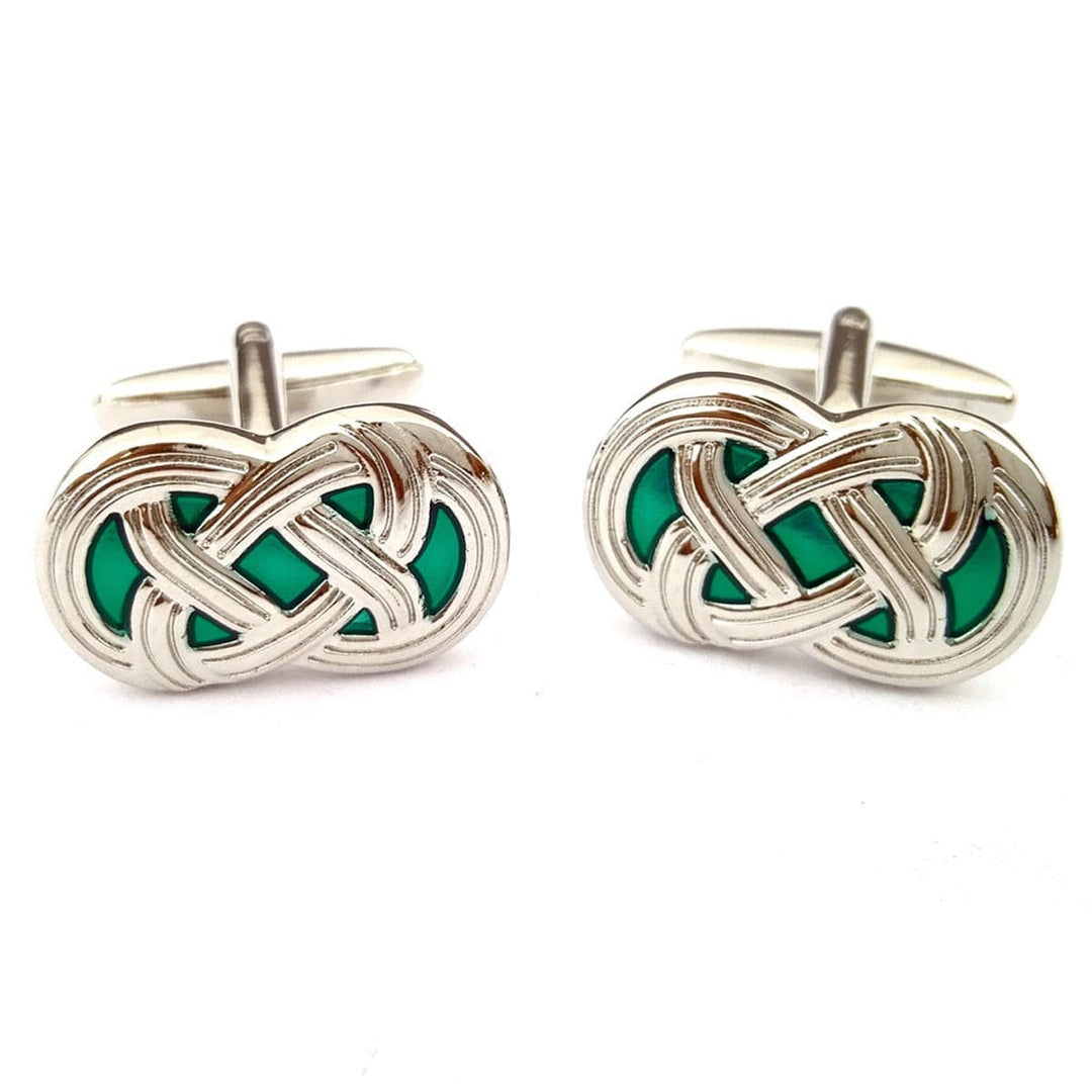 Cufflink Man Cufflinks Donegal Green Celtic Cufflinks