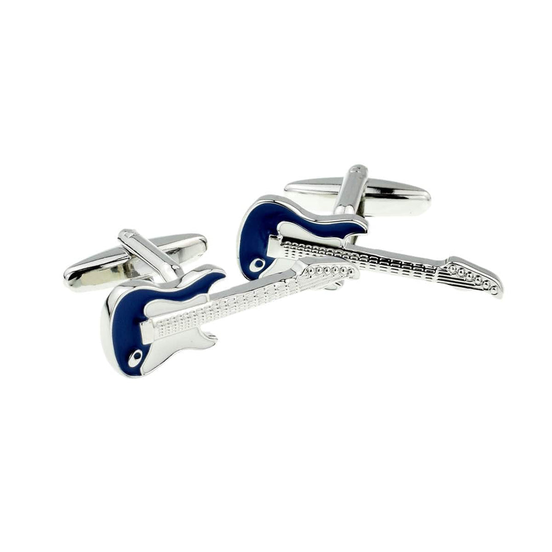 Cufflink Man Cufflinks Electric Guitar Cufflinks - Blue