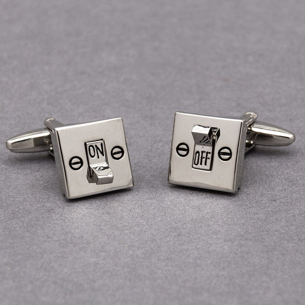 Cufflink Man Cufflinks Electric Light Switch Cufflinks