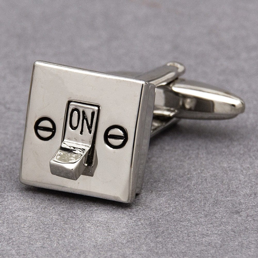 Cufflink Man Cufflinks Electric Light Switch Cufflinks