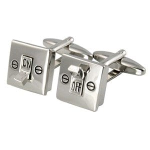 Cufflink Man Cufflinks Electric Light Switch Cufflinks