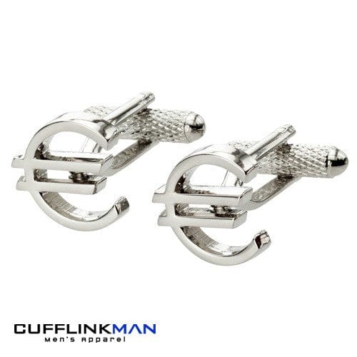 Cufflink Man Cufflinks Euro Symbol Cufflinks