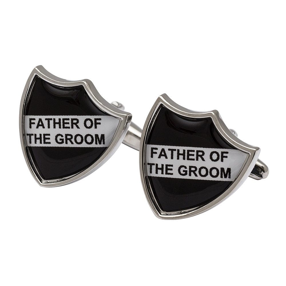 Cufflink Man Cufflinks Father of the Groom Shield Cufflinks