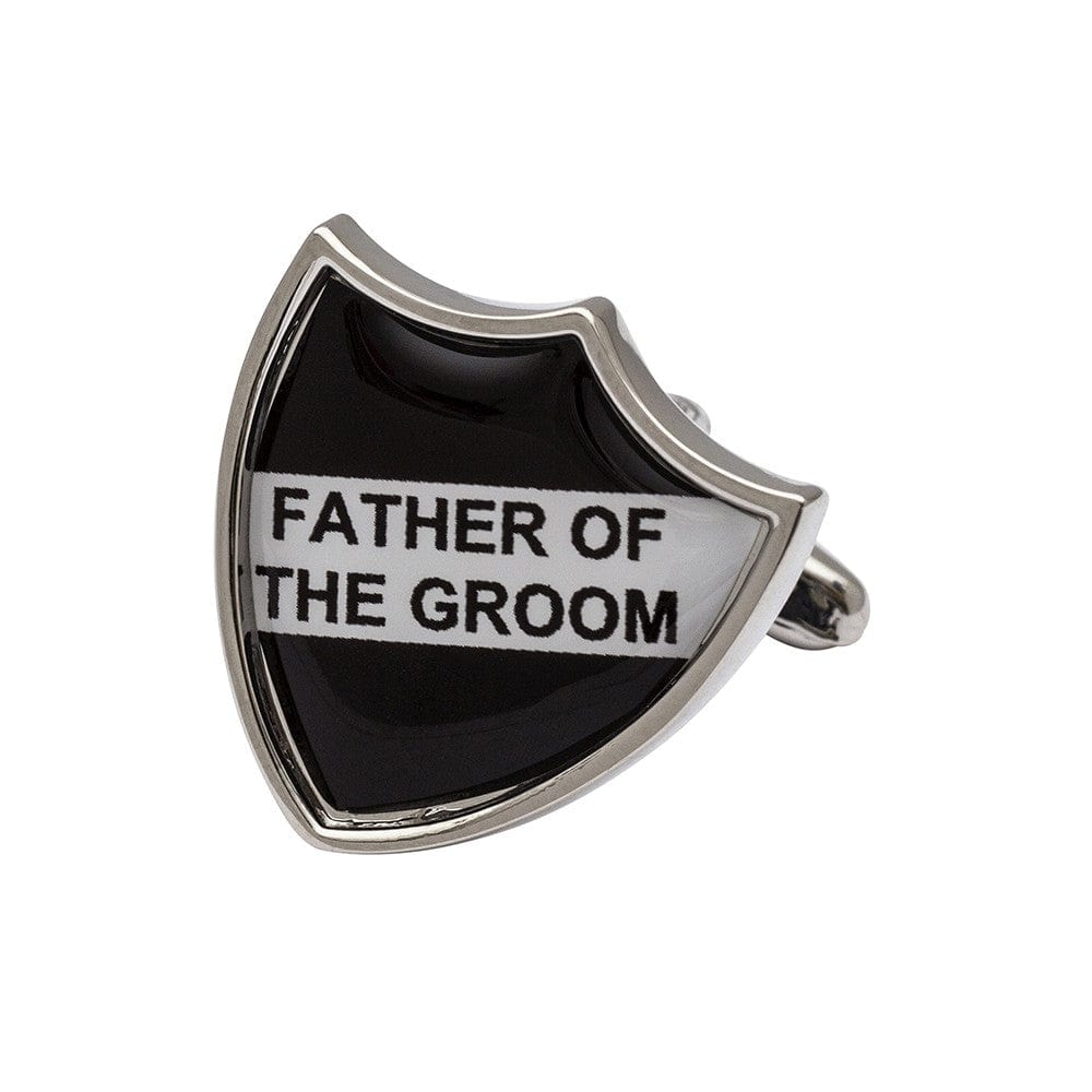 Cufflink Man Cufflinks Father of the Groom Shield Cufflinks