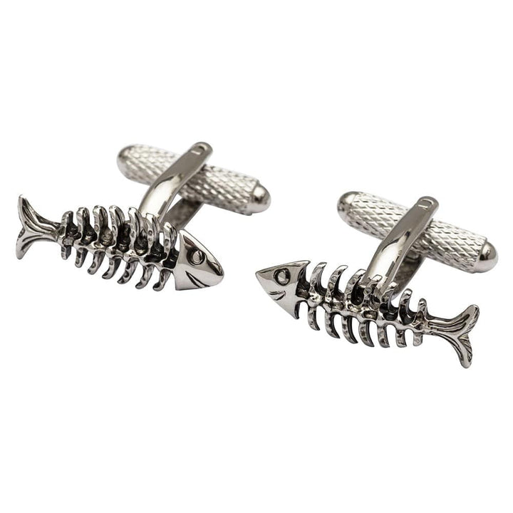 Cufflink Man Cufflinks Fish Bone Cufflinks