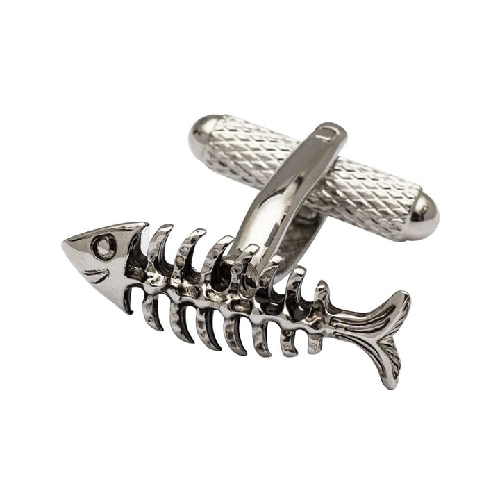 Cufflink Man Cufflinks Fish Bone Cufflinks